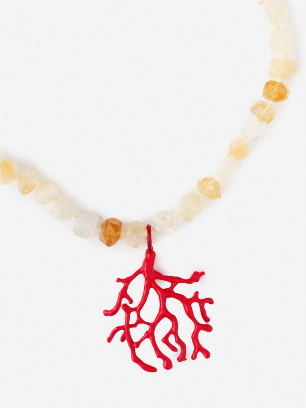 J McLaughlin Coral Necklace - Red/Multi NEW - Picture 2 of 3